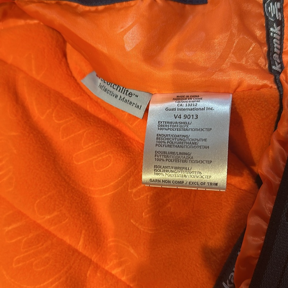 Kamik boys blue and orange winter coat size 24M - Picture 6 of 7